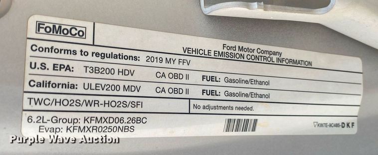 image for item DI7785 2019 Ford F250 Super Duty  SuperCab pickup truck