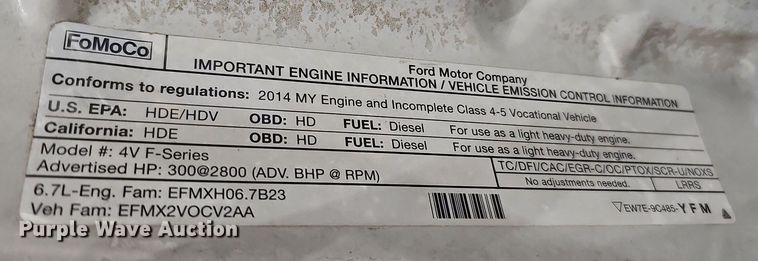 image for item DM8030 2014 Ford F550 Super Duty  tow truck