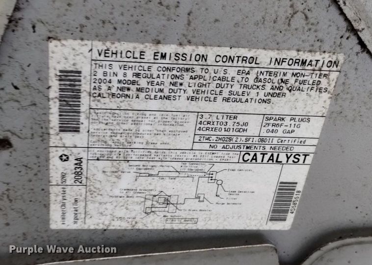 image for item DN6491 2004 Dodge Dakota SXT  Quad Cab pickup truck