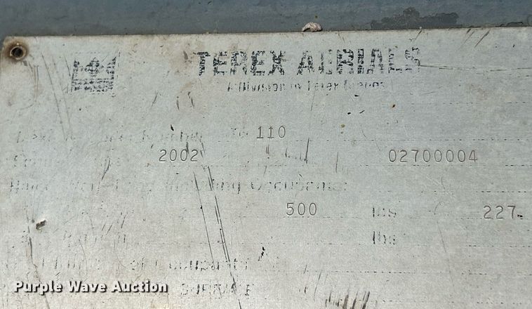 image for item DR4713 2002 Terex TB110  boom lift