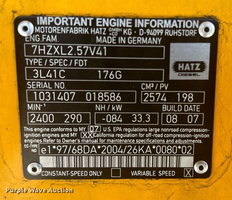 image for item DR4714 2007 Haulotte HB62  boom lift