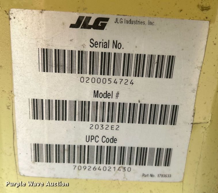 image for item DR4720 JLG 2032E2  scissor lift