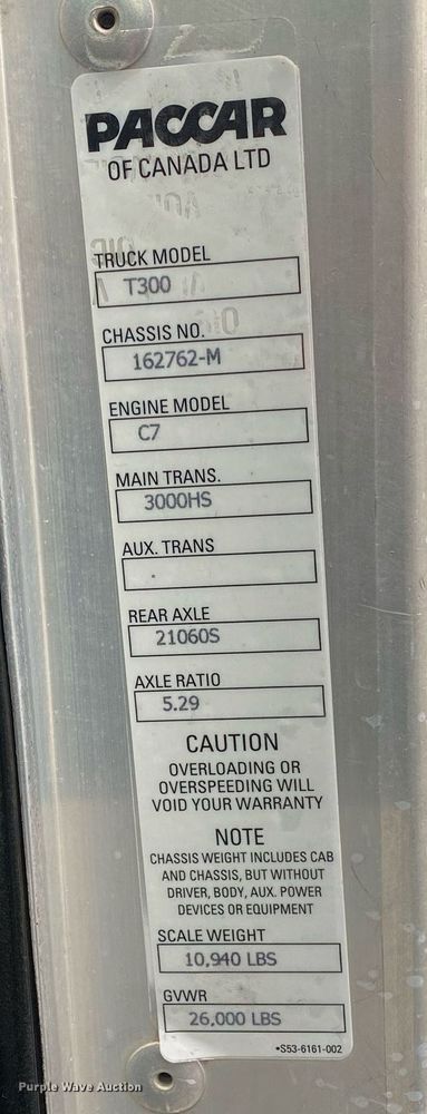 image for item KB9526 2006 Kenworth T300  box truck