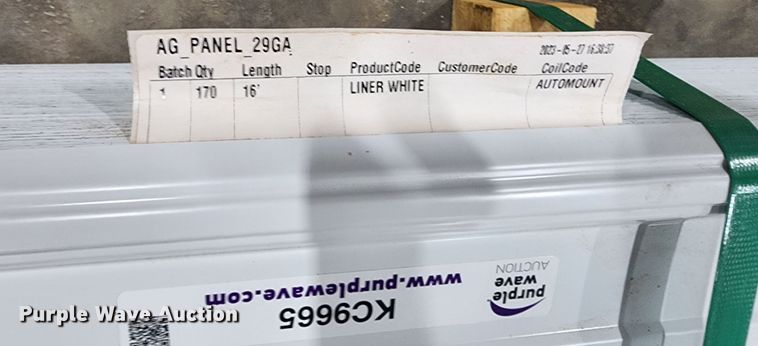 image for item KC9665 (170) sheets of Doerkson Metal Components metal siding/roofing