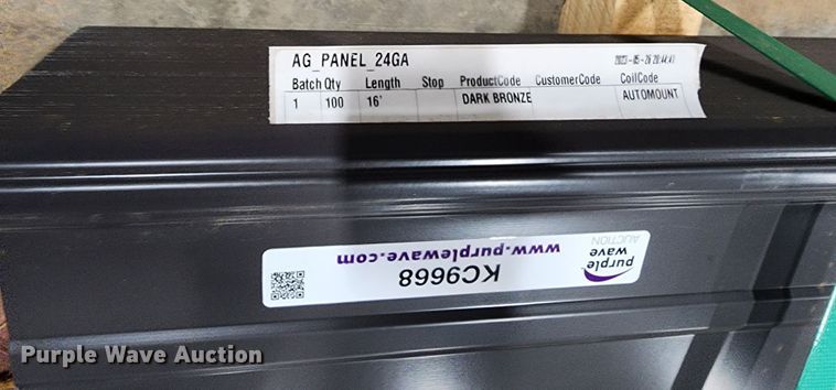 image for item KC9668 (100) sheets of Doerkson Metal Components metal siding/roofing