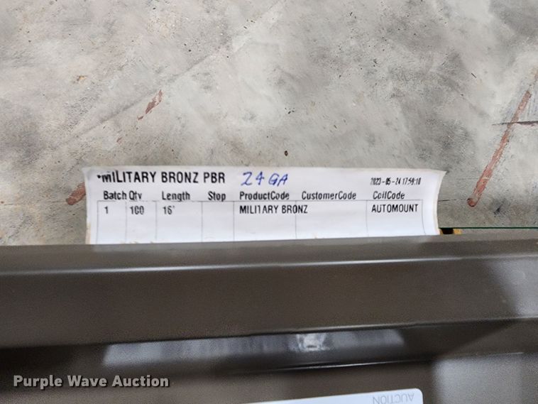 image for item KC9670 (100) sheets of Doerkson Metal Components metal siding/roofing