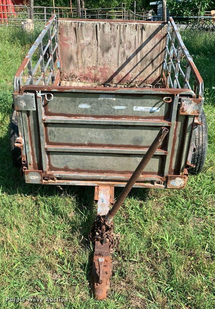 image for item LH9643 Shop built  utility trailer