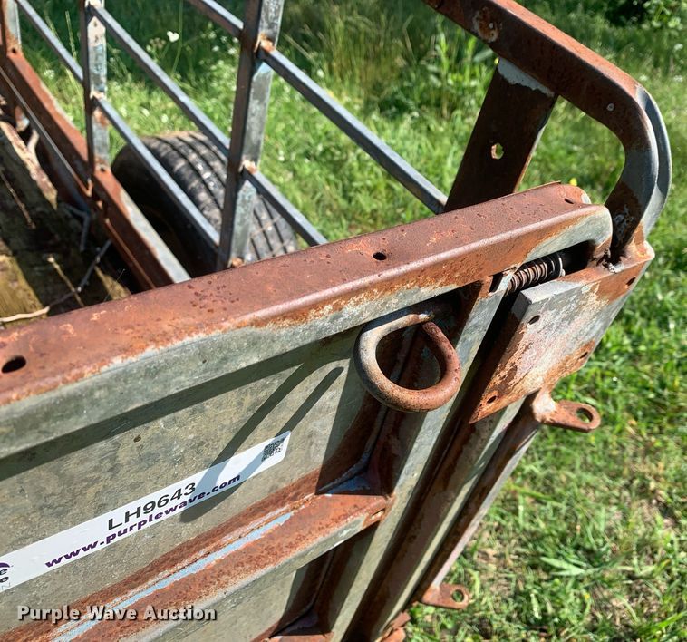 image for item LH9643 Shop built  utility trailer