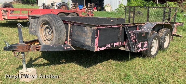 image for item LH9644 1998 Shop built  utility trailer