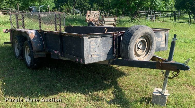 image for item LH9644 1998 Shop built  utility trailer