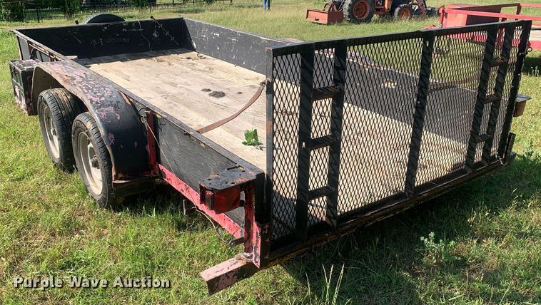 image for item LH9644 1998 Shop built  utility trailer