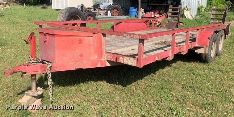 image for item LH9646 1987 Shop built  utility trailer