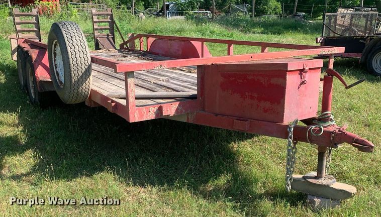 image for item LH9646 1987 Shop built  utility trailer