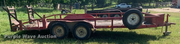 image for item LH9646 1987 Shop built  utility trailer