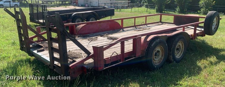 image for item LH9646 1987 Shop built  utility trailer