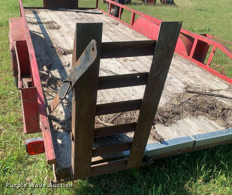 image for item LH9646 1987 Shop built  utility trailer