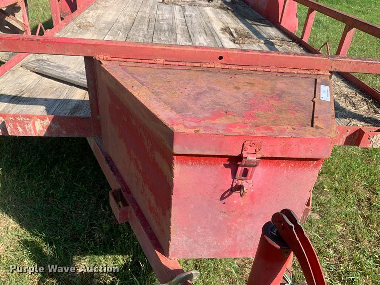image for item LH9646 1987 Shop built  utility trailer