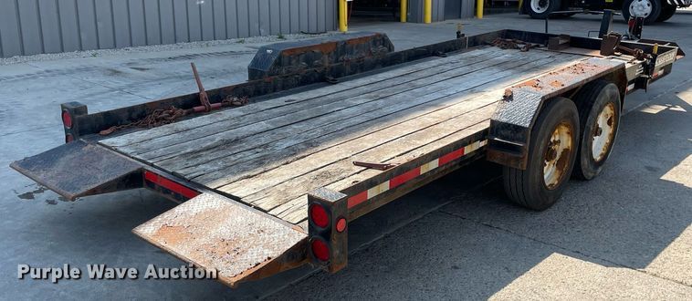 image for item LJ9744 2018 Lucon 7T192THDBW  tilt deck equipment trailer