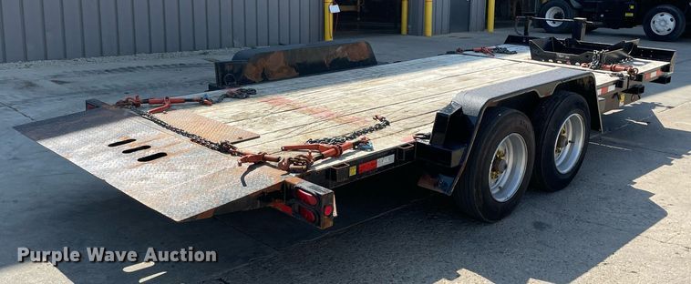 image for item LJ9745 2021 Behnke Enterprise Inc. TBCT2016ET  tilt deck equipment trailer
