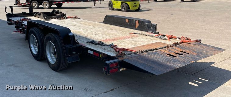 image for item LJ9745 2021 Behnke Enterprise Inc. TBCT2016ET  tilt deck equipment trailer