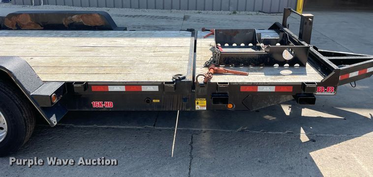 image for item LJ9745 2021 Behnke Enterprise Inc. TBCT2016ET  tilt deck equipment trailer
