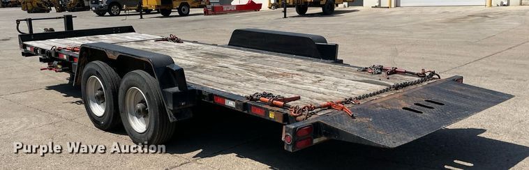 image for item LJ9751 2021 Behnke Enterprise Inc. TBCT2224ET-12K-XL  tilt deck equipment trailer