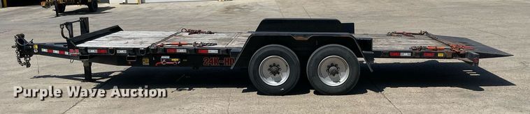image for item LJ9751 2021 Behnke Enterprise Inc. TBCT2224ET-12K-XL  tilt deck equipment trailer