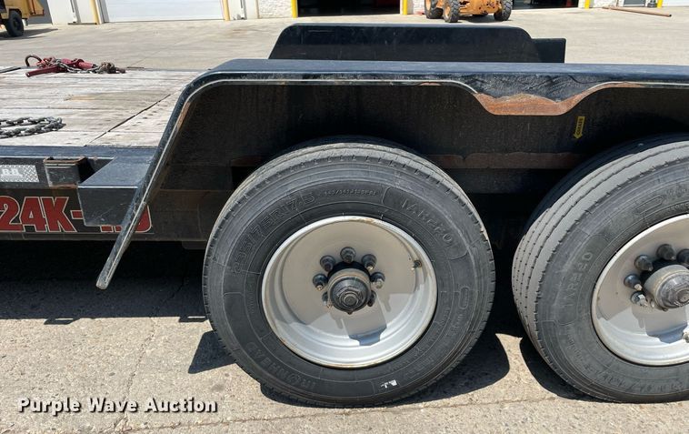 image for item LJ9751 2021 Behnke Enterprise Inc. TBCT2224ET-12K-XL  tilt deck equipment trailer