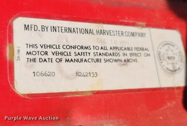 image for item LX9643 1972 International Loadstar 1600  grain truck