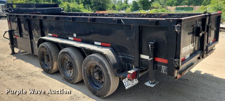 image for item LX9694 2021 Texas Pride  dump trailer
