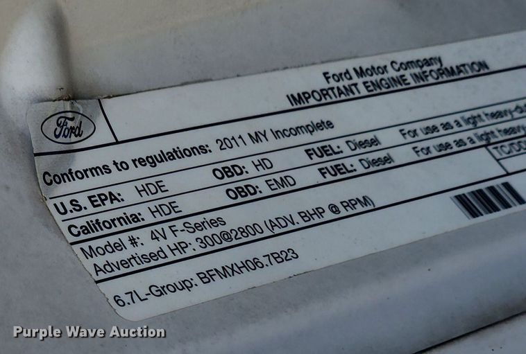 image for item LX9701 2011 Ford F450 Super Duty XL  utility / service truck