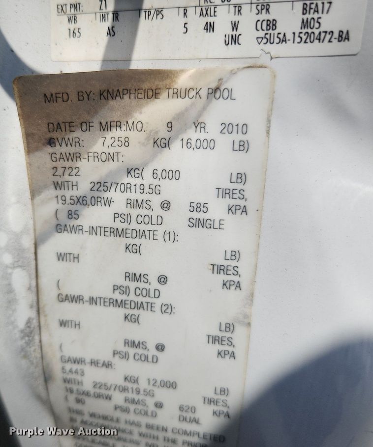 image for item LX9701 2011 Ford F450 Super Duty XL  utility / service truck