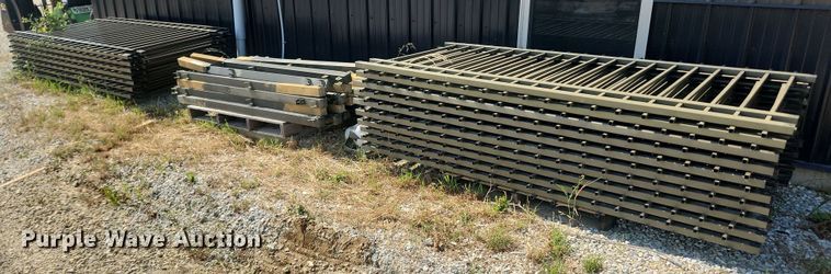 image for item LX9731 (35) 7'8"L metal fence panels