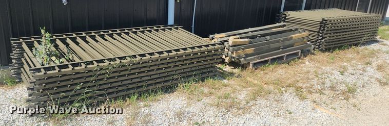 image for item LX9731 (35) 7'8"L metal fence panels