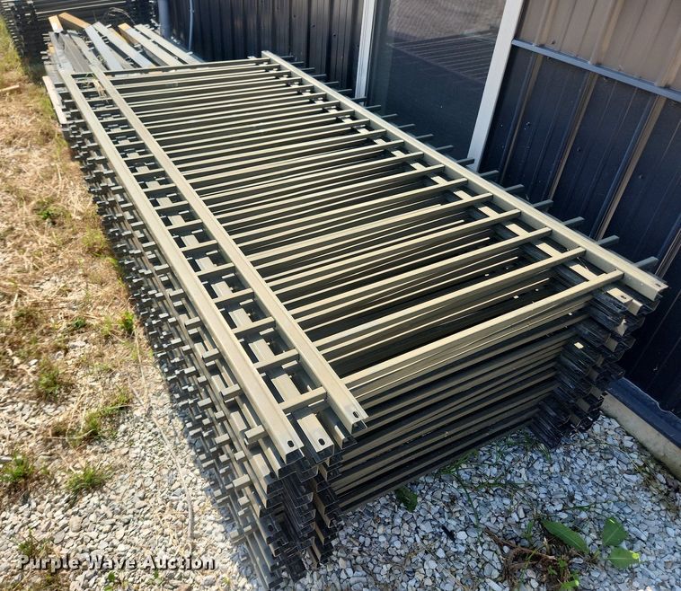 image for item LX9731 (35) 7'8"L metal fence panels