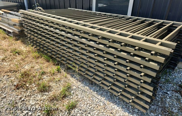 image for item LX9731 (35) 7'8"L metal fence panels