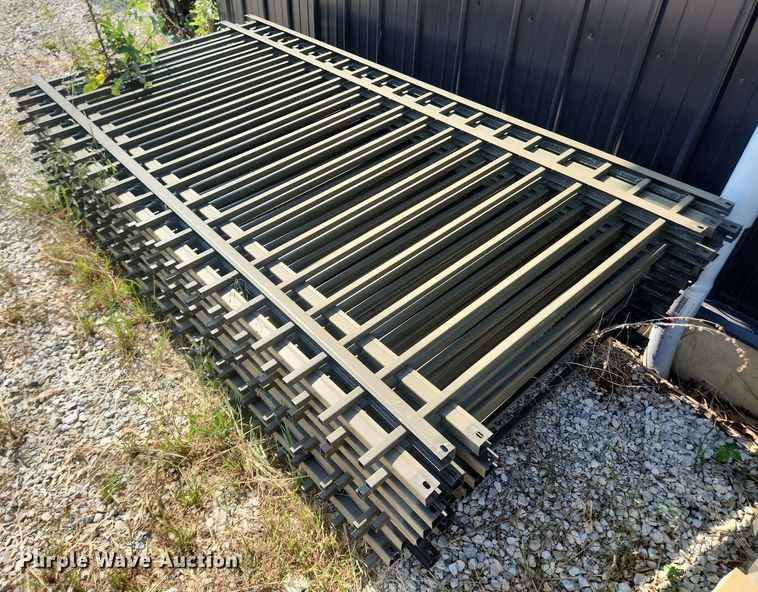 image for item LX9731 (35) 7'8"L metal fence panels