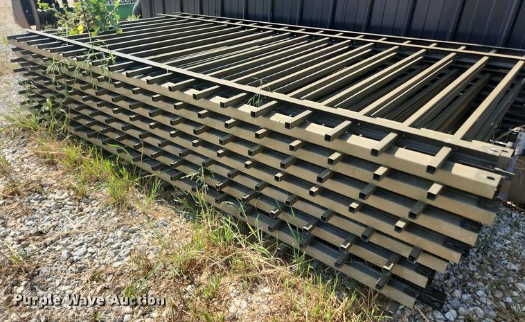 image for item LX9731 (35) 7'8"L metal fence panels