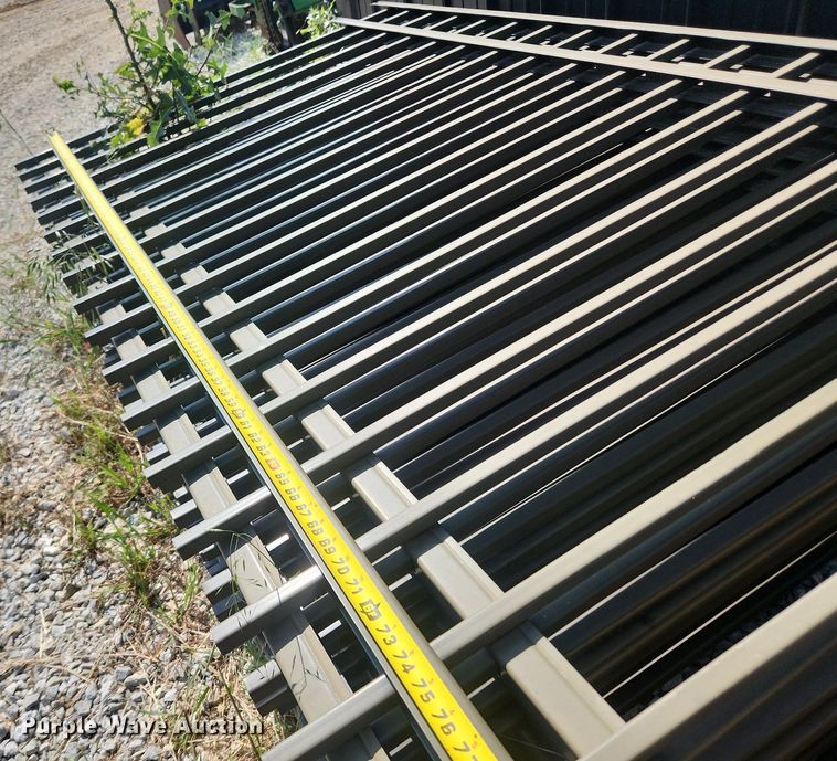 image for item LX9731 (35) 7'8"L metal fence panels