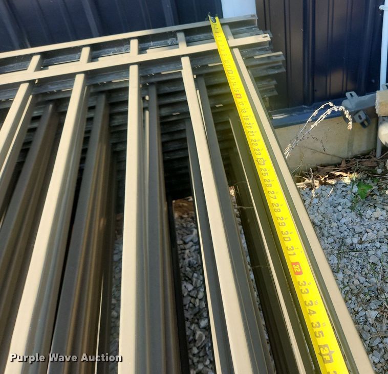 image for item LX9731 (35) 7'8"L metal fence panels