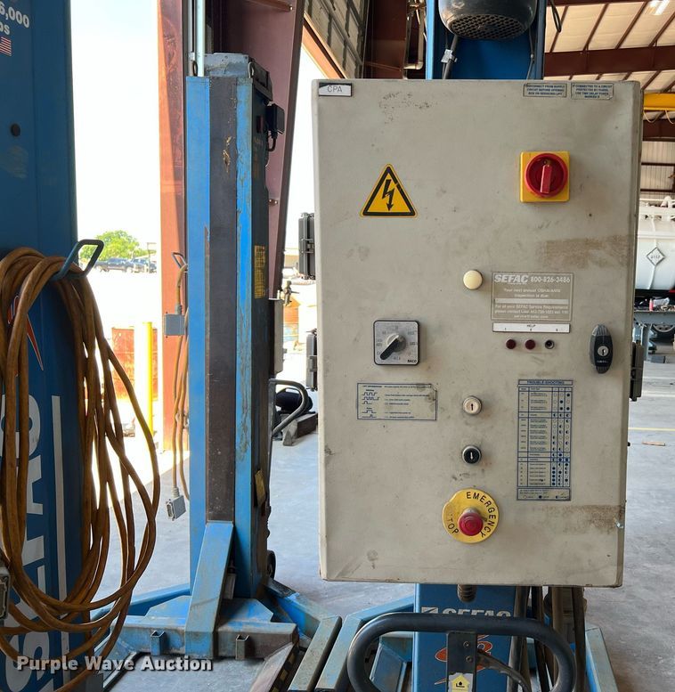 image for item MG9027 2006 Sefac 1200M72  four post automotive lift