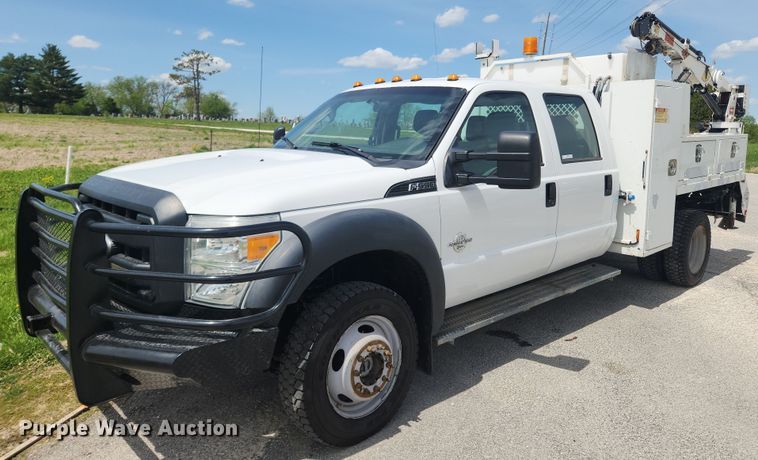 image for item MW9728 2012 Ford F550 Super Duty XL  Crew Cab utility / service truck