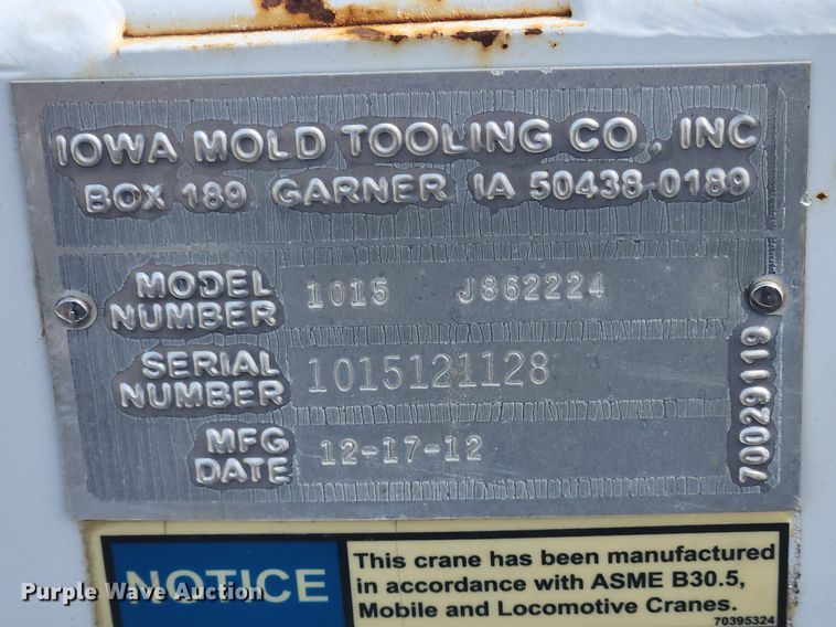 image for item MW9728 2012 Ford F550 Super Duty XL  Crew Cab utility / service truck