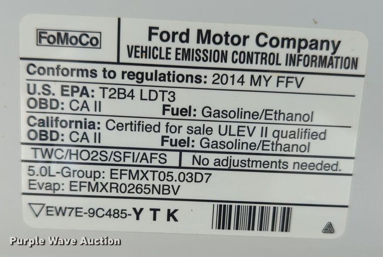 image for item MX9317 2014 Ford F150  SuperCab pickup truck