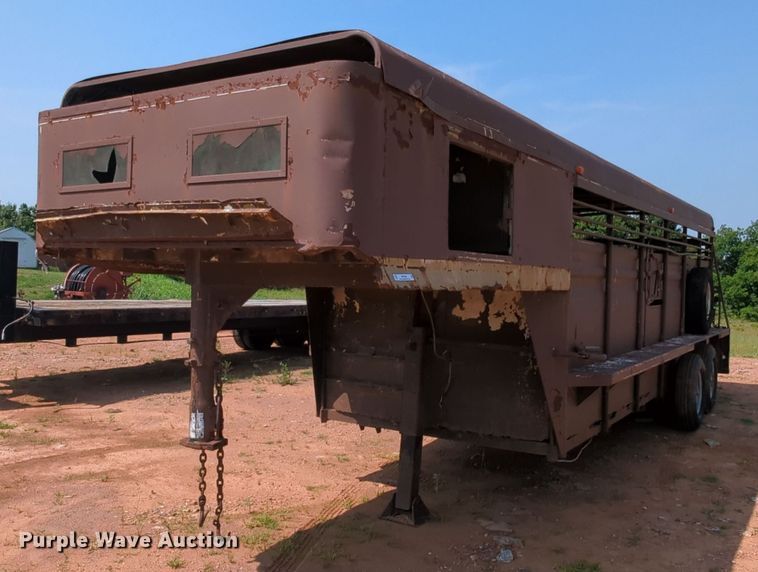 image for item MY9325 Shop built  livestock trailer