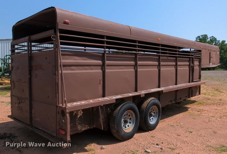 image for item MY9325 Shop built  livestock trailer