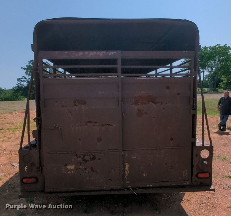 image for item MY9325 Shop built  livestock trailer
