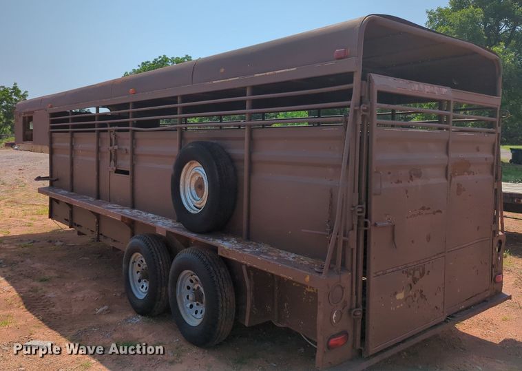 image for item MY9325 Shop built  livestock trailer