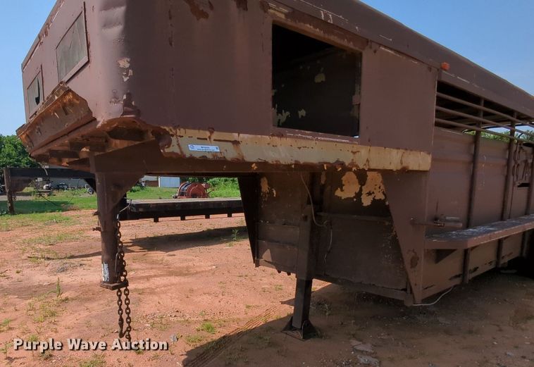 image for item MY9325 Shop built  livestock trailer