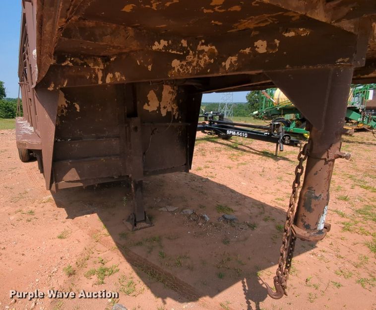 image for item MY9325 Shop built  livestock trailer